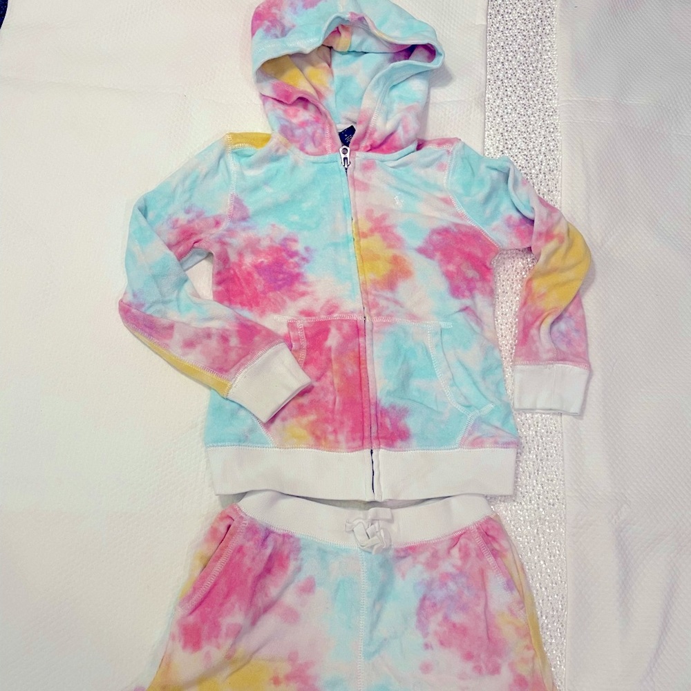 Ralph Lauren Polo tie-dye terrycloth set